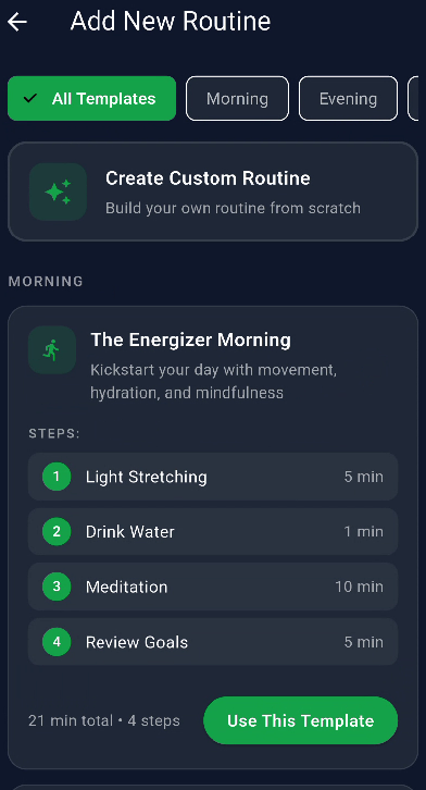 Create Custom Routine